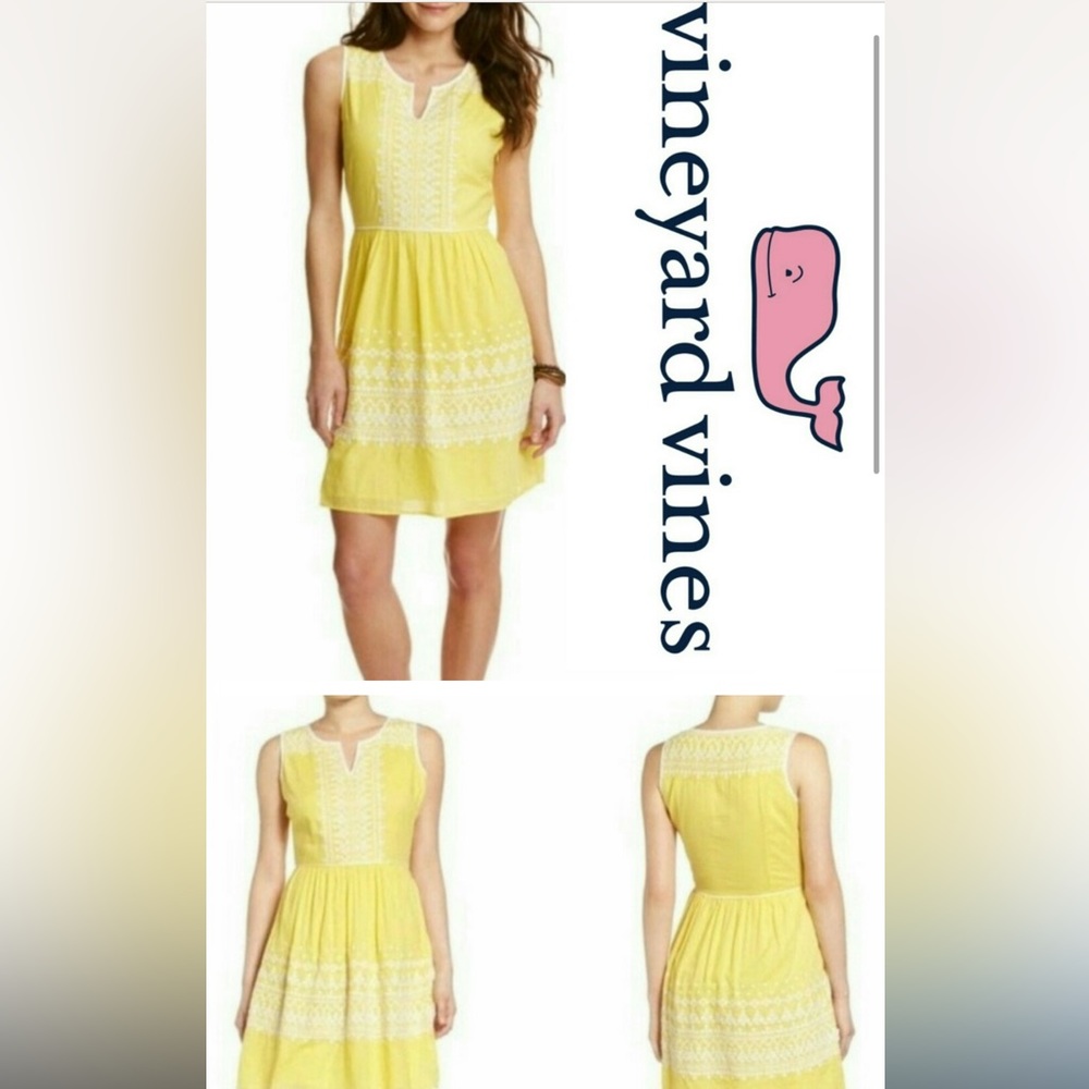 NWT Vineyard Vines Dress with Embroidering